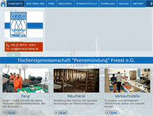 Tablet Screenshot of fischerei-freest.de